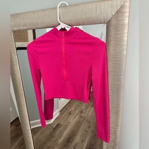 Quarter zip work out top